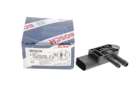 Датчик давления выхлопных газов VW 1.9-6.0TDI (сажевый фильтр) BOSCH 0 281 006 005