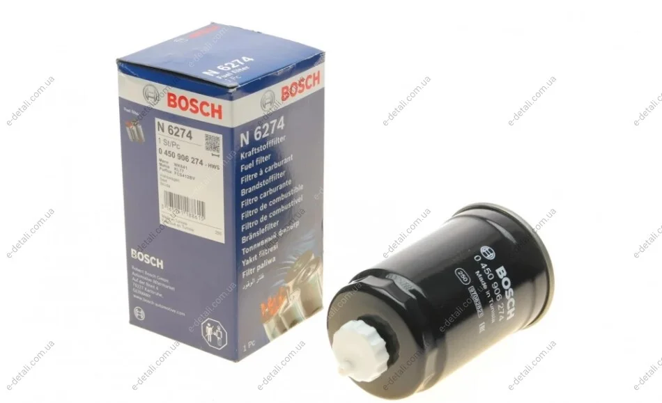 Фільтр паливний VW Caddy 1.9SDI/TDI -03 BOSCH 0 450 906 274 (фото 1)