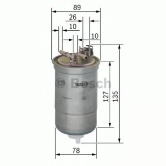 Фільтр паливний Audi A4/A6 2.0TDI 04- BOSCH 0 450 906 429