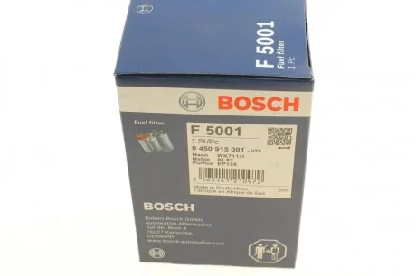 Фильтр топливный MB A-class (W168)/Vaneo (414) 1.4-2.1 97-05 (бензин) BOSCH 0 450 915 001