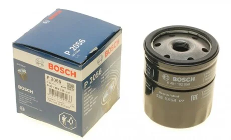 Фильтр масляный Opel 1.0-2.4i 62-00 (бензин) BOSCH 0 451 102 056