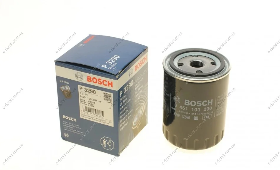 Фільтр масляний VW T4 1.9TDI 92-03 BOSCH 0 451 103 290 (фото 1)
