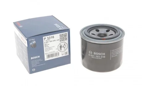 Фильтр масляный Mitsubishi Pajero 1.8-3.5 V6 94- BOSCH 0 451 103 316
