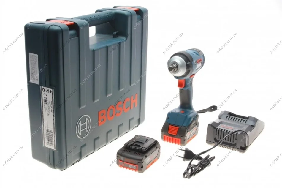 Гайковерт аккумуляторный 1/2" 400 Нм 18V 5Ah (2 АКБ и заряд. устройство) BOSCH 0 601 9K0 020 (фото 1)
