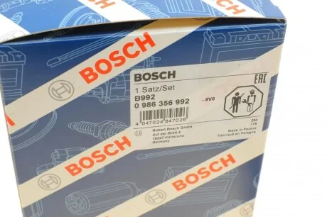 Провода зажигания Hyundai Tucson 2.7 04-10/Kia Magentis 2.5 V6 01-05 (к-кт) BOSCH 0 986 356 992