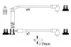 Провід запалювання Opel Astra/Kadett 1.4-2.0i 86-98 (к-кт) BOSCH 0 986 357 127 (фото 1)