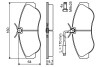 Колодки гальмівні дискові CITROEN Jumper 1.9,2.5Diesel/FIAT DUCATO 18,4x4 2.5,2.8TD/PEUGEOT Boxer BOSCH 0986424031 (фото 5)