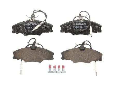 Колодки тормозные (передние) Peugeot 406 95-04 (+датчик) BOSCH 0986424227