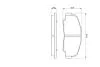 Колодки гальмівні дискові DAIHATSU Rocky/Rugger \'\'F \'\'2.2-2.8 \'\'93-02 BOSCH 0986424297 (фото 5)