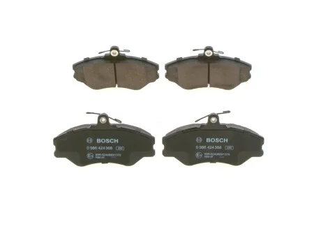 Гальмівні колодки, дискові BOSCH 0986424368