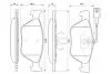 Гальмівні колодки передні (з датчик.) ALFA ROMEO 166 98- BOSCH 0986424576 (фото 6)