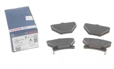 Колодки гальмівні (задні) Toyota Corolla 01-08/Camry 82-86/Yaris/Celica 99-05 (Akebono) BOSCH 0986424630
