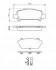 Колодки тормозные (задние) Subaru Impreza/Outback/Forester 95-09 (Sumitomo) BOSCH 0986424650 (фото 1)