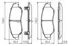 Гальмівні колодки дискові BOSCH 0986424696 (фото 3)