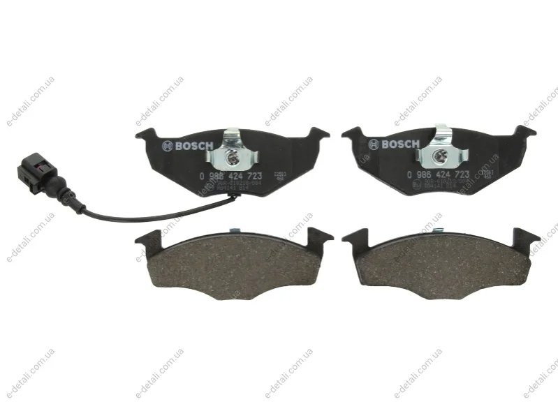 Колодки тормозные (передние) Skoda Fabia 99-14/VW Polo IV 02-10 (+датчик) BOSCH 0986424723 (фото 1)