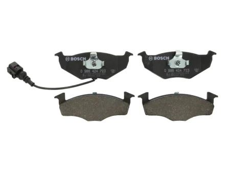 Колодки тормозные (передние) Skoda Fabia 99-14/VW Polo IV 02-10 (+датчик) BOSCH 0986424723