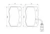 Колодки тормозные (передние) Iveco Daily II 97-99 (+датчики) BOSCH 0986424768 (фото 5)