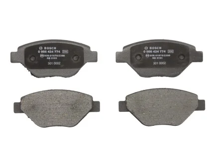 Колодки тормозные (передние) Renault Megane II 03- BOSCH 0 986 424 774