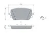 Гальмівні колодки, дискові BOSCH 0986424890 (фото 5)