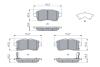 Колодки гальмівні дискові SUZUKI Ignis \'\'F \'\'16>> BOSCH 0986460075 (фото 5)