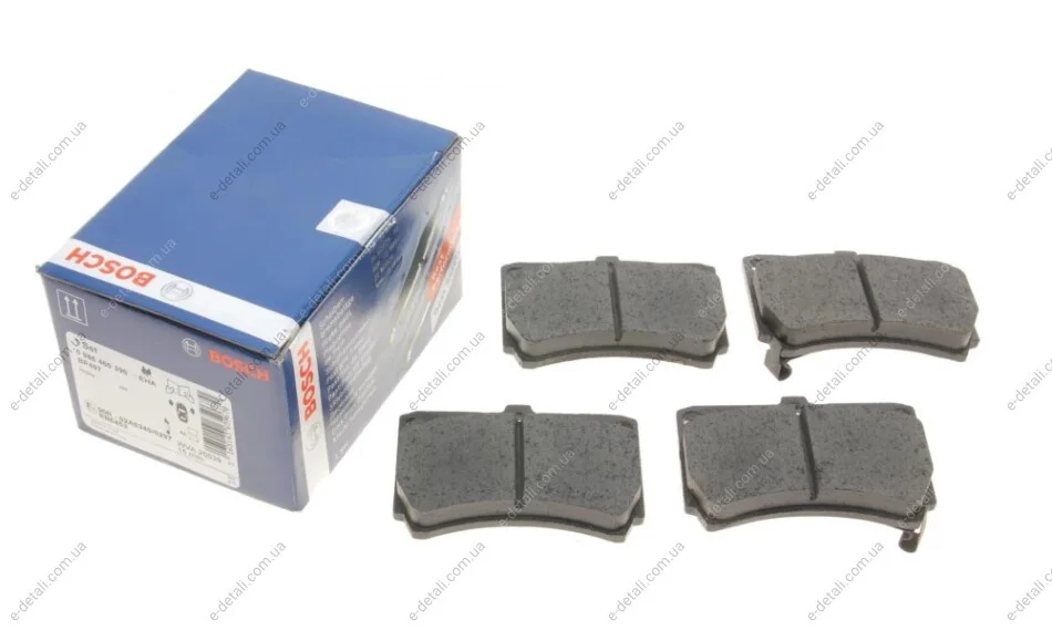 Колодки гальмівні (передні) Mazda 323 85-90 BOSCH 0 986 460 390 (фото 1)
