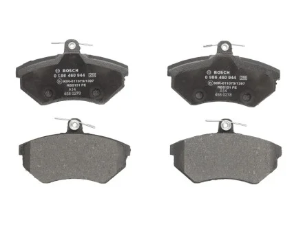 Колодки тормозные (передние) Audi A4 95-01/VW Golf III/IV -02/Caddy II -04 BOSCH 0 986 460 944