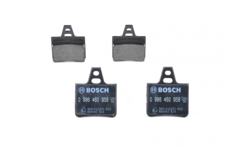 Тормозные колодки дисковые BOSCH 0986460958