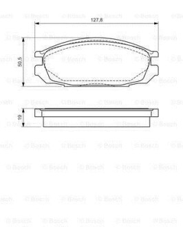 Тормозные колодки дисковые BOSCH 0986461133