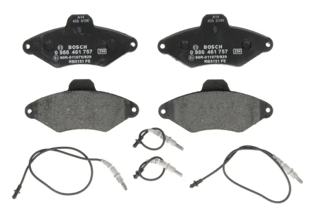 Колодки тормозные (передние) Citroen Xantia 93-03 (+ датчики) BOSCH 0986461757