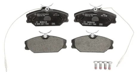 Колодки гальмівні (передні) Renault Laguna I 93-01/Megane I 96-03/Safrane 92-00 (з датчиком) BOSCH 0986461765