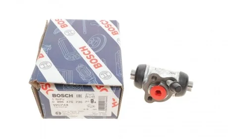 Цилиндр тормозной (задний) Toyota Corolla 92- 02 (R) (d=19mm) BOSCH 0 986 475 735