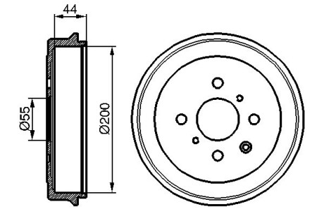 Гальмівний барабан BOSCH 0986477148