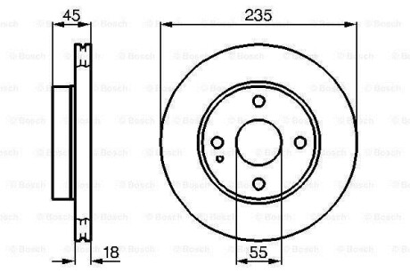 Тормозной диск BOSCH 0986478241