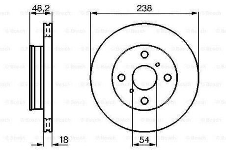 Тормозной диск BOSCH 0986478385