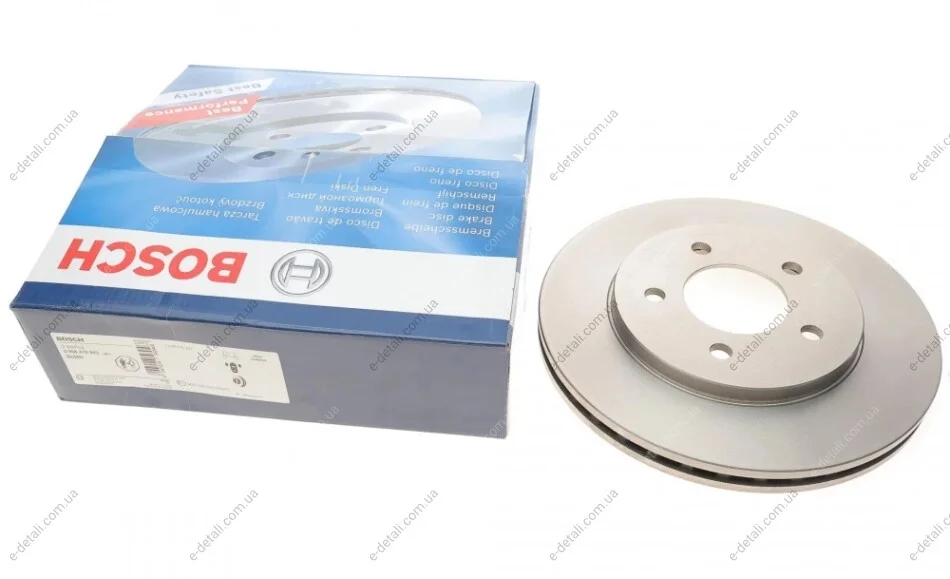 Диск тормозной (передний) Chrysler Voyager 2.0-3.8 2.5-2.8CRD 95-08 (282x24) (с покрытием)(вент.) BOSCH 0 986 478 983 (фото 1)
