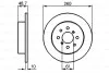 Тормозной диск BOSCH 0986479014 (фото 1)