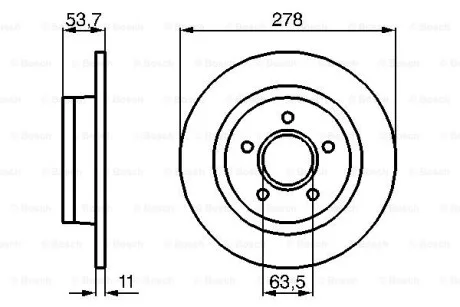Тормозной диск BOSCH 0986479070
