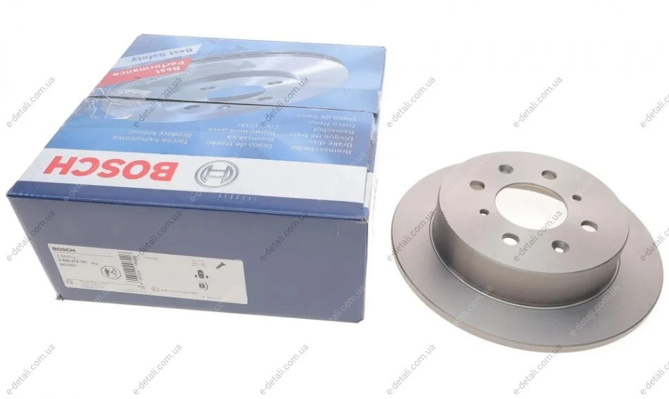 Диск тормозной (задний) Honda Civic 91-01 (239x9) BOSCH 0 986 479 101 (фото 1)