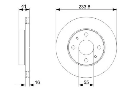 Тормозной диск BOSCH 0986479352