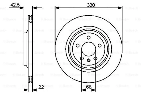 Тормозной диск BOSCH 0986479457