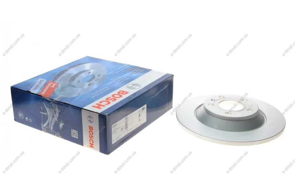 Диск тормозной (задний) Audi A6 06-11 (302x12) (с покрытием) (полный) BOSCH 0 986 479 458 (фото 1)