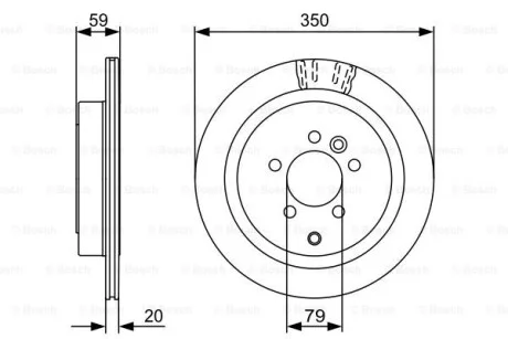 Тормозной диск BOSCH 0986479492