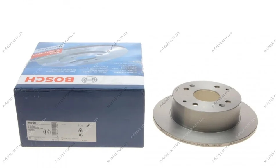 Диск тормозной (задний) Honda Accord VI 98-02 (260x10) BOSCH 0986479504 (фото 1)