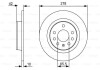 Диск тормозной CHEVROLET/OPEL Astra/Zafira/ 'R'1.6-2.204-15 BOSCH 0986479515 (фото 1)