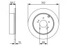 Диск гальмівний (задній) Mitsubishi Grandis 2.0-2.4 03-11 (301.8x10) BOSCH 0 986 479 532 (фото 3)