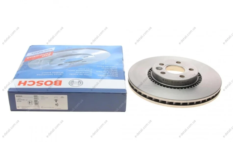 Диск тормозной (передний) Ford Galaxy/S-max/Land Rover Freelander 06-14 (316x28) (с покрыт.) (вент.) BOSCH 0 986 479 620 (фото 1)