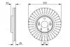 Тормозной диск BOSCH 0986479668 (фото 1)