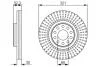 Тормозной диск BOSCH 0986479690 (фото 1)
