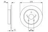 Гальмівний диск BOSCH 0986479752 (фото 1)