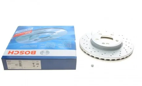 Диск тормозной (передний) MB A-class (W176)/B-class (W246/W242) 11- (295x28)(с покр)(вент)(с отверс) BOSCH 0 986 479 A02